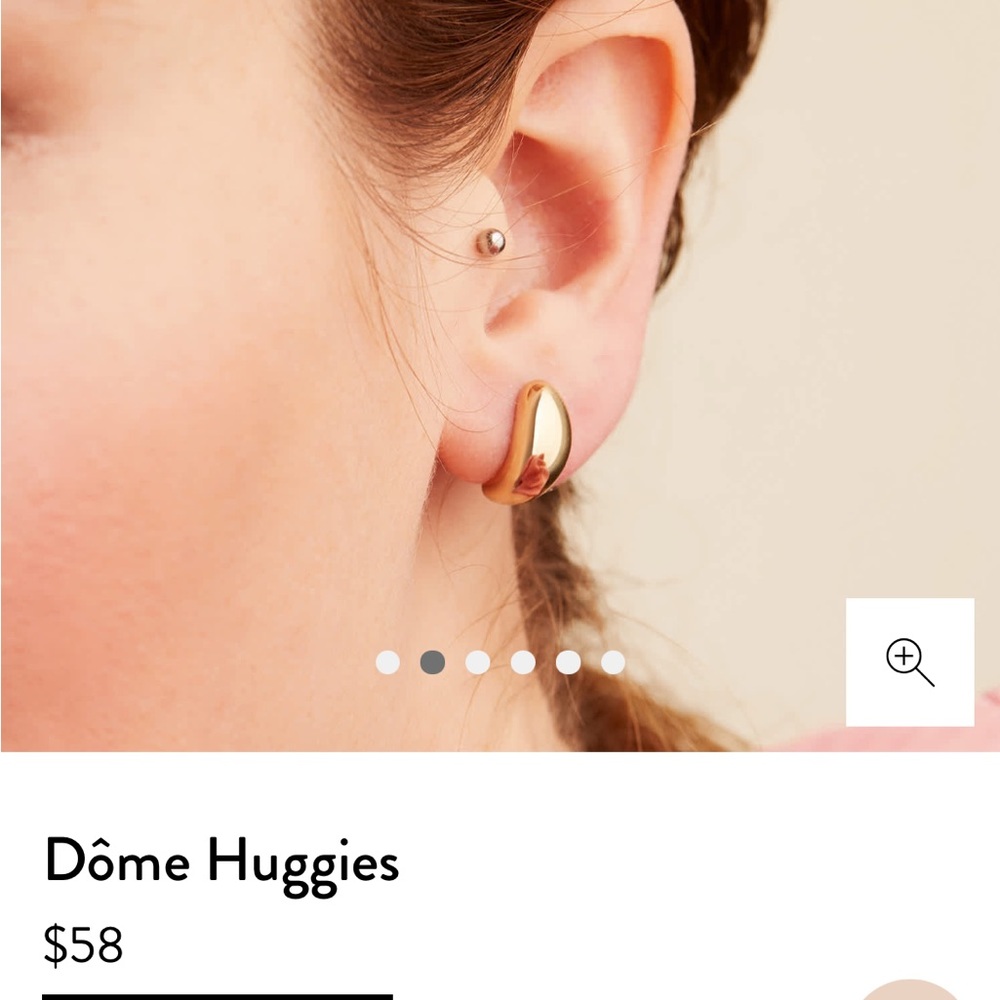 Mejuri Dome Huggie, ONLY ONE